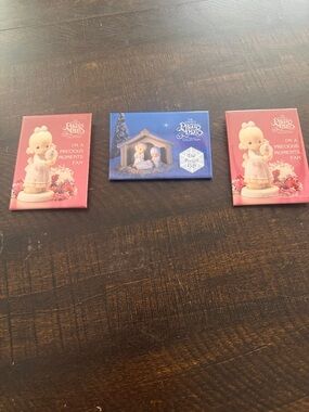 Precious Moments Pink and Blue Decorative Trio